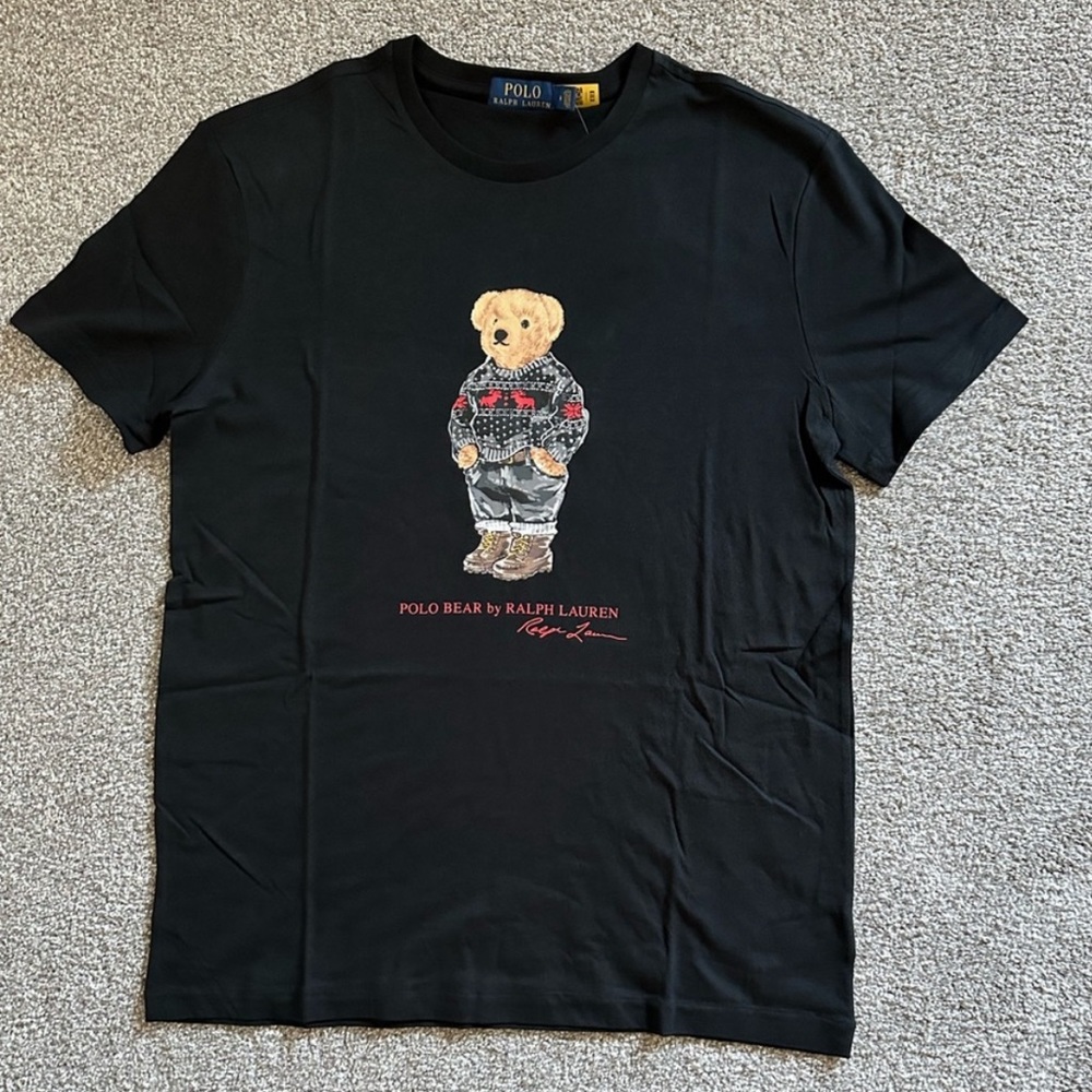 Ralph Lauren Black Polo Bear T-Shirt